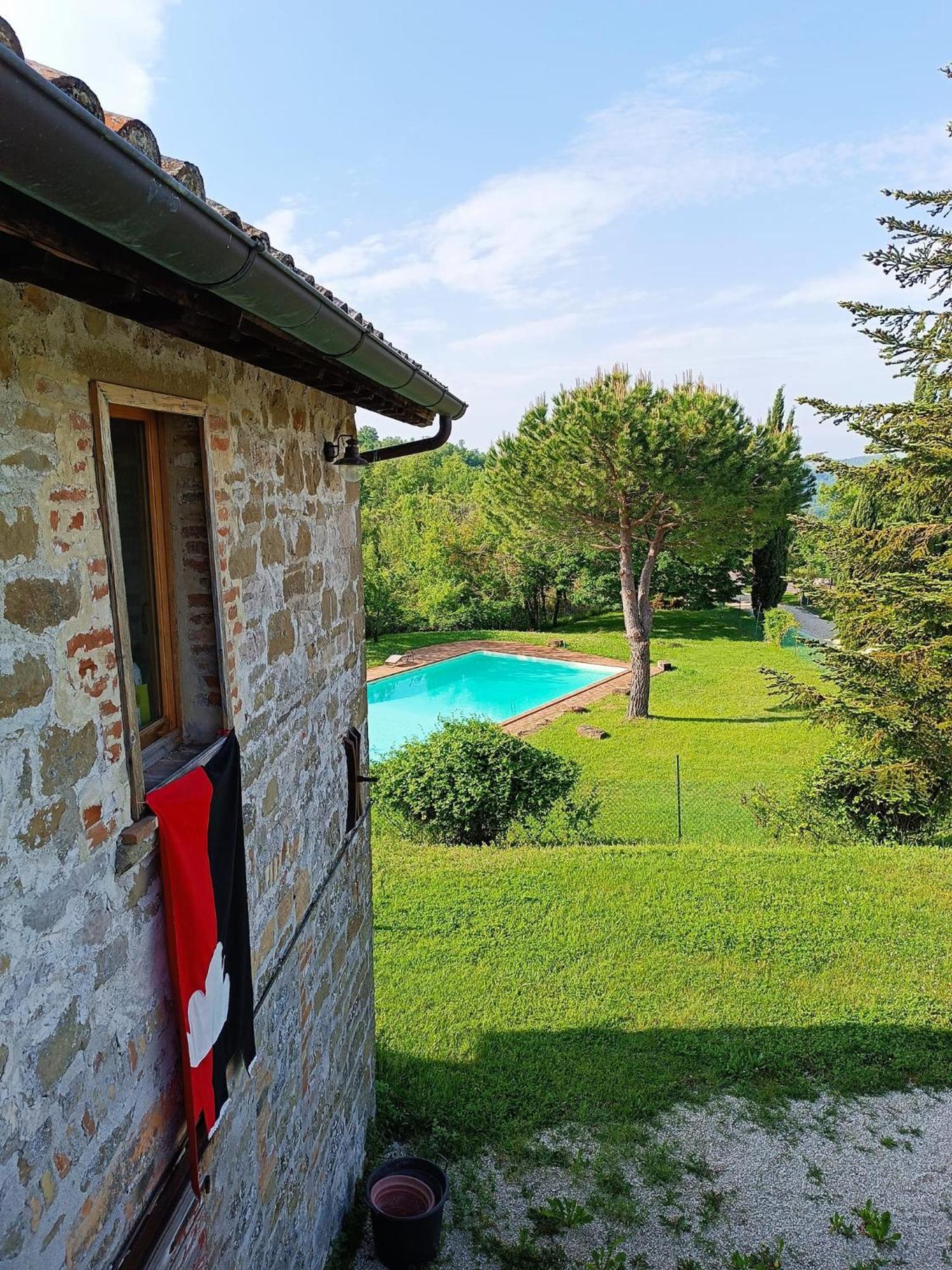 La Brocca Di Valdichiascio Villa Gubbio Bagian luar foto